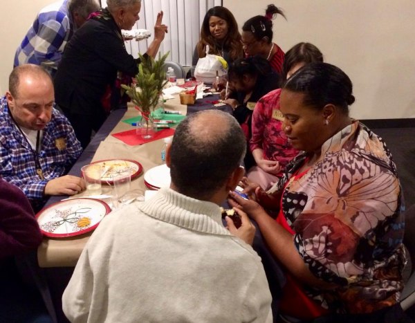 The Other Holiday Bash - A Do For One Christmas Feast Few empty plates before the music and dancing began.